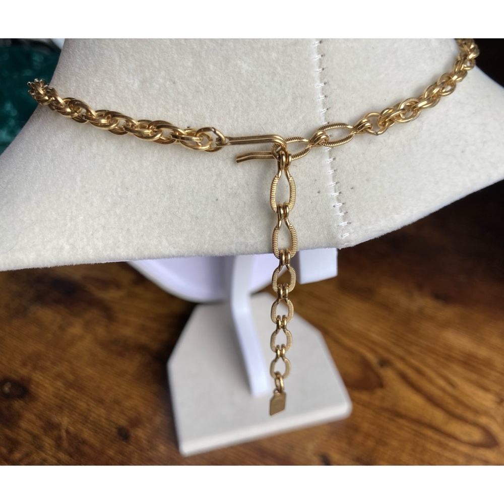 RELISTED Vintage 1928 Charm Necklace Goldtone - Picture 6 of 9